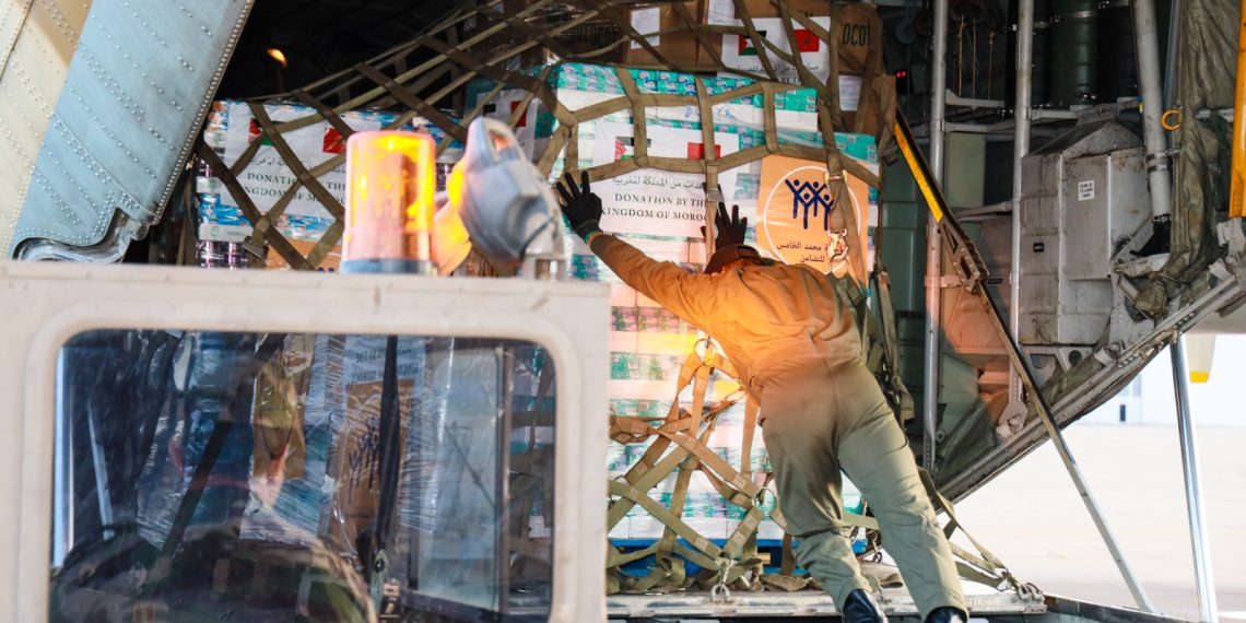 Humanitarian Aid to Palestinian Populations: Two Military Planes Take-off from Kenitra Air Base to El Arich Airport
