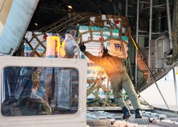 Humanitarian Aid to Palestinian Populations: Two Military Planes Take-off from Kenitra Air Base to El Arich Airport