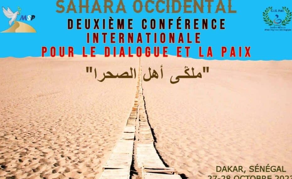 Sahrawi Movement for Peace: The 2nd Conference for Dialogue and Peace is held in Dakar on October 27 and 28, 2023