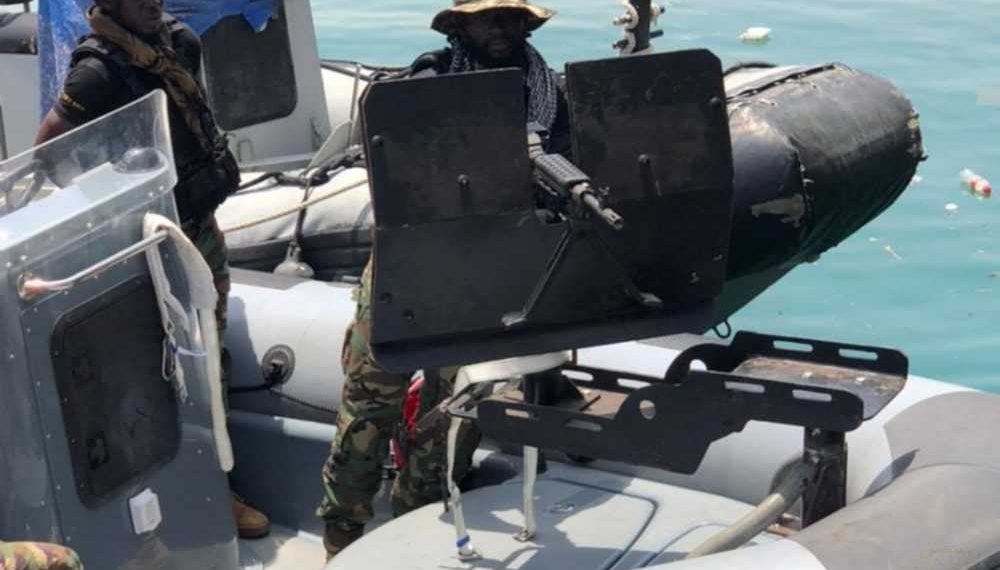 Ghana Navy intercepts canoe suspected to be carrying narcotics