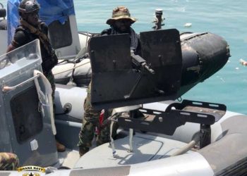 Ghana Navy intercepts canoe suspected to be carrying narcotics