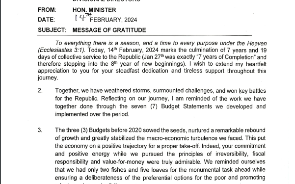 Together, we weathered storms, surmounted challenges, and won key battles – Ofori-Atta speaks after his removal as Finance Minister