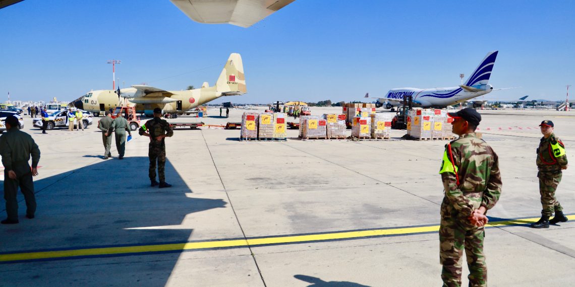 On Very High Instructions from HM King Mohammed VI, Chairman of the Al Quds Committee, Humanitarian Aid for Gaza and Al Quds Population Deployed