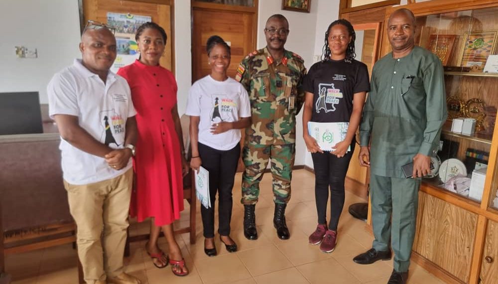 Ghana Armed Forces Partners Walk Ghana for Peace 2024 Project