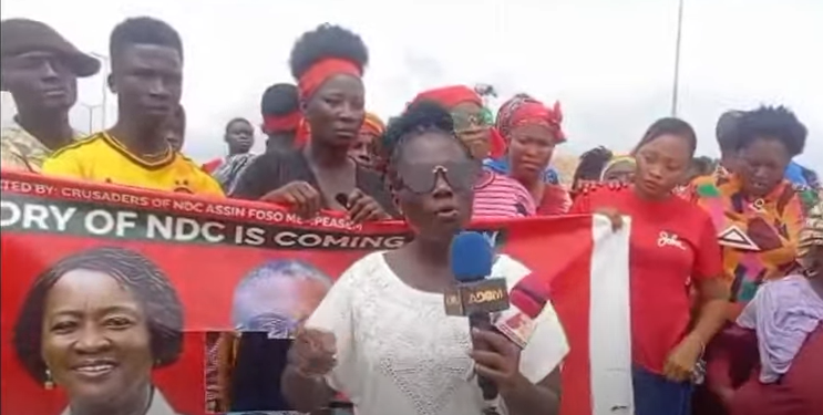 NDC Assin Central residents protest withdrawal of parliamentary candidate