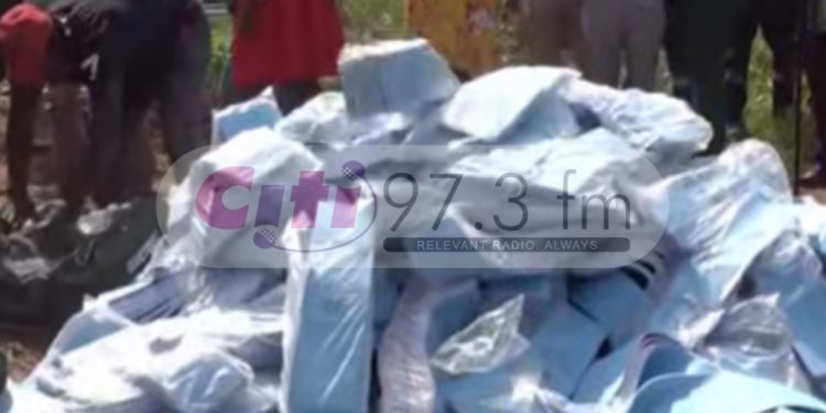 EC destroys defective ballot papers for Ahafo and Volta Regions