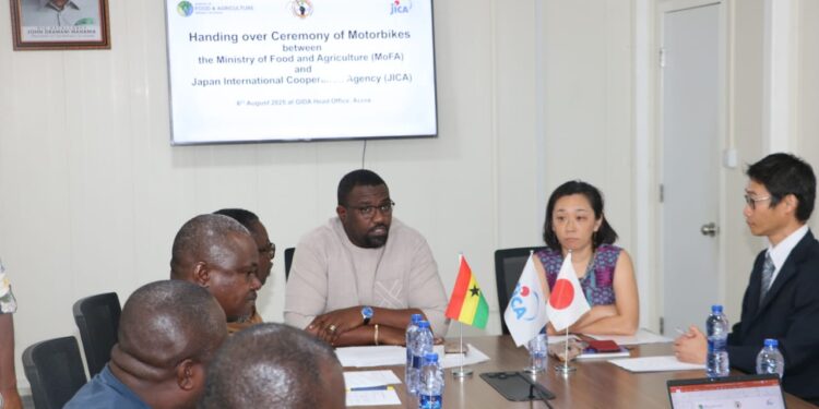 JICA Donates 30 Motorbikes to Ghana’S Ministry of Food and Agriculture
